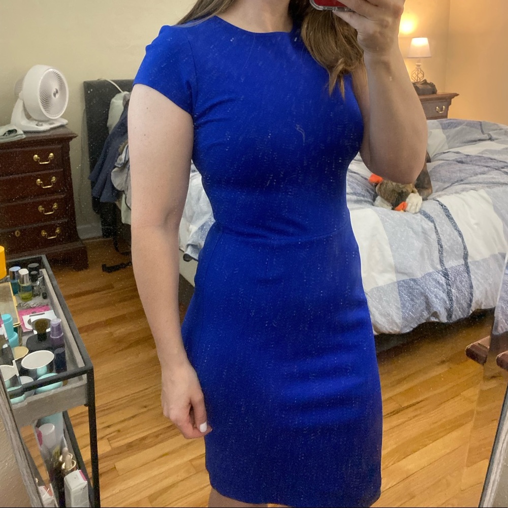 Bar iii blue dress